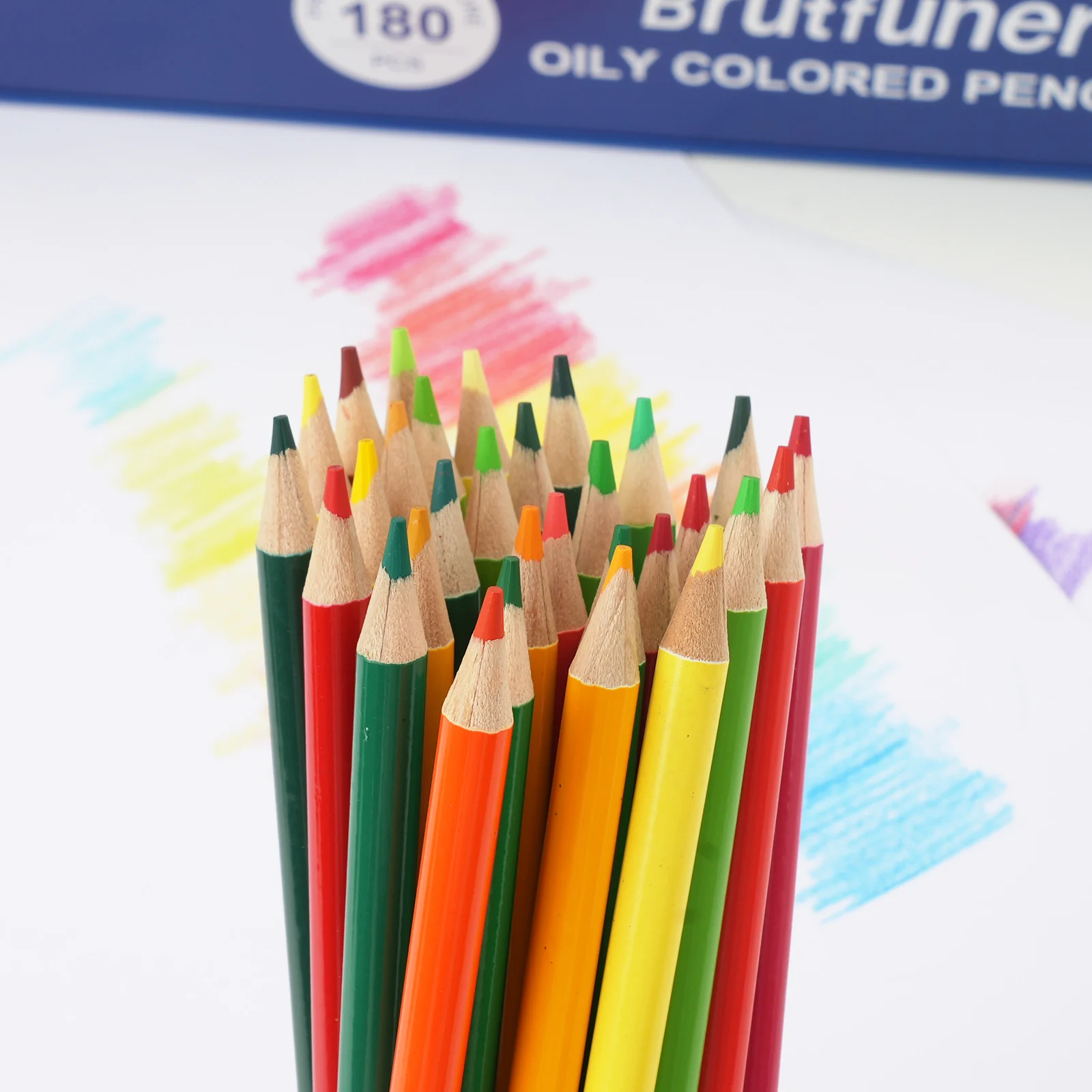 180 matite colorate, set di 180 colori, nucleo morbido per artisti con colori vivaci, ideale per disegnare schizzi ombreggiature, colorare