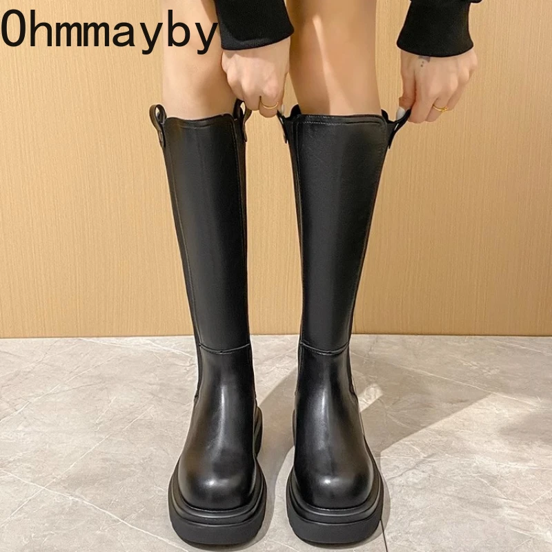 Woman Thigh High Boots Fashion Thick Bottom Knight Booties 2024 Trend Non Slip Women\'s Long Boots