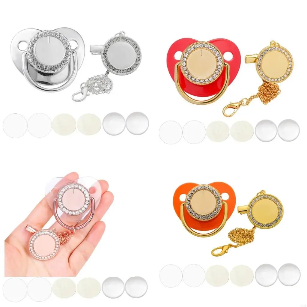 

K8GF термотрансферная печать детская соска DIY Стразы силиконовая соска-пустышка