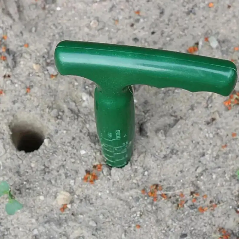 

Green Hole Punch Adjustable Machine Seedling Transplanter Perforator Seeder Fleshy Plants Cutter Garden Supplies