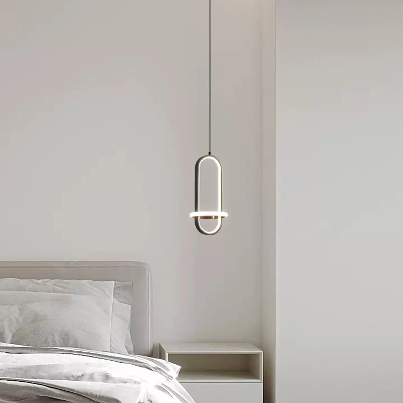 Nordic LED Pendant Light Modern Minimalist Gold Chandelier For Bedroom Dinnig Room Bedside Loft Room Indoor Lighting Fixture