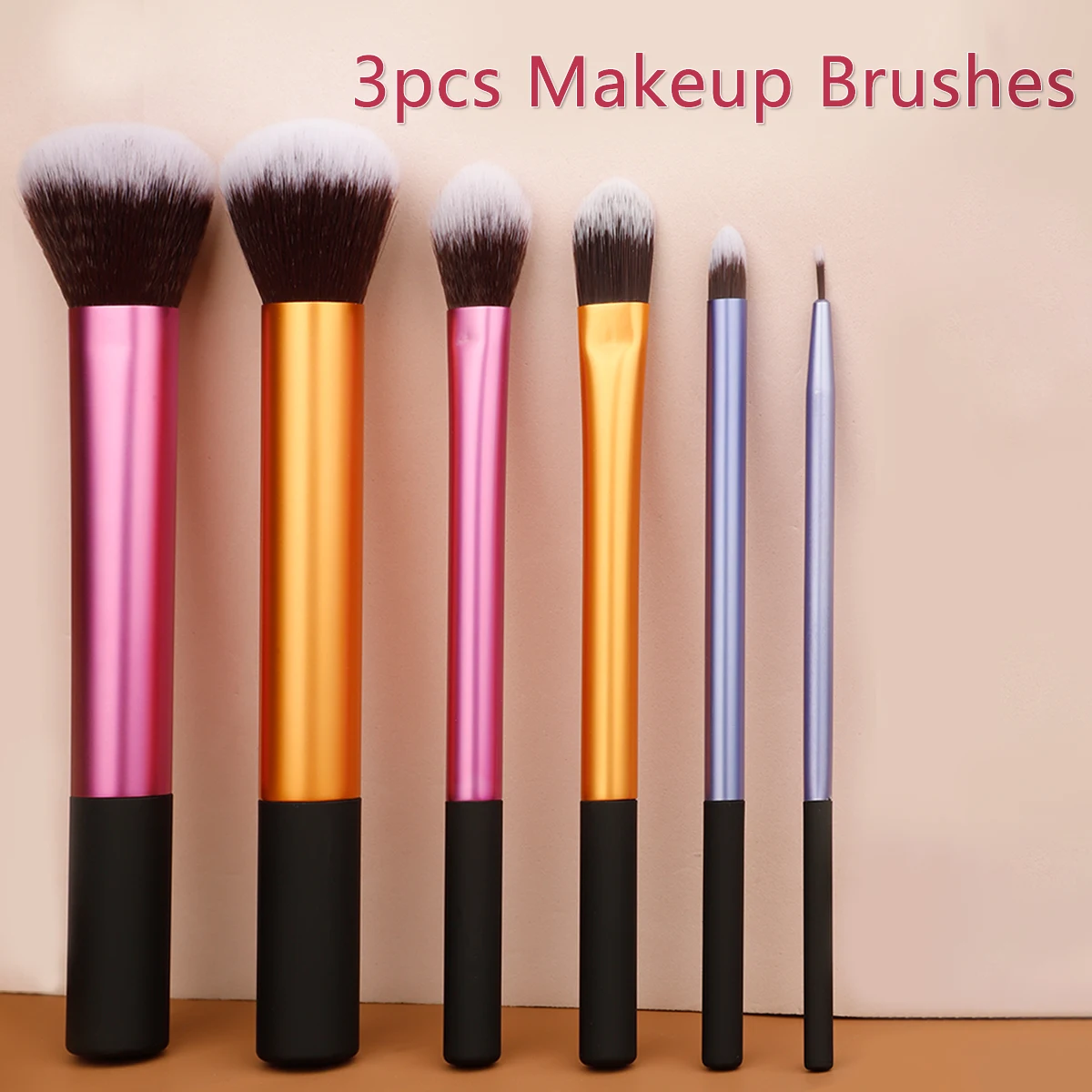 6pcs RT Pro Makeup Brushes Set Cosmetic Eyeshadow Powder Foundation Blush Lip Brush Pinceaux Maquillage Make Up Tools Dropship