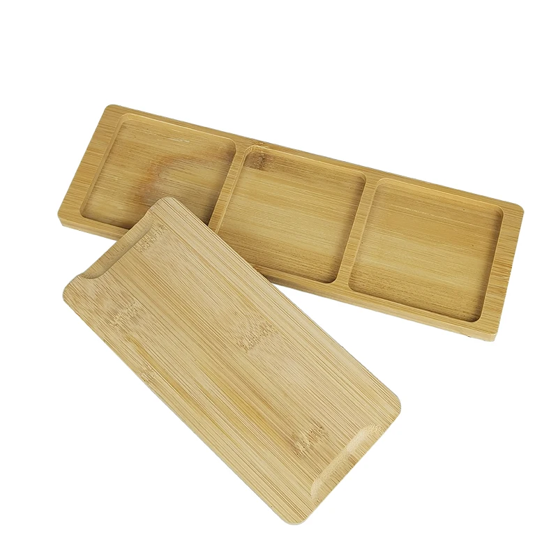 Wooden Tray for Kitchen with Square holes Storage Jars Glass Container Holder for Home