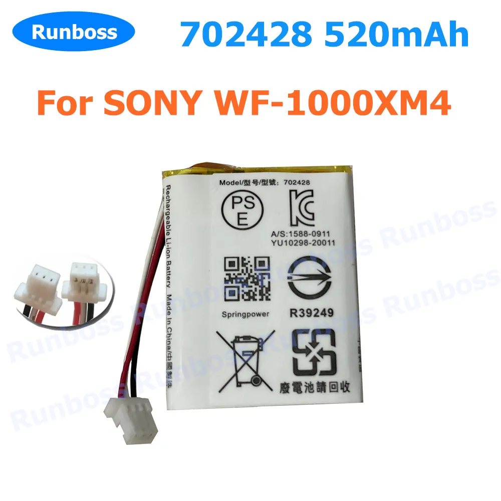 New Original 520mAh Li-ion Wireless Headset Battery For Sony WF-1000XM4 Charging Case New High Quality