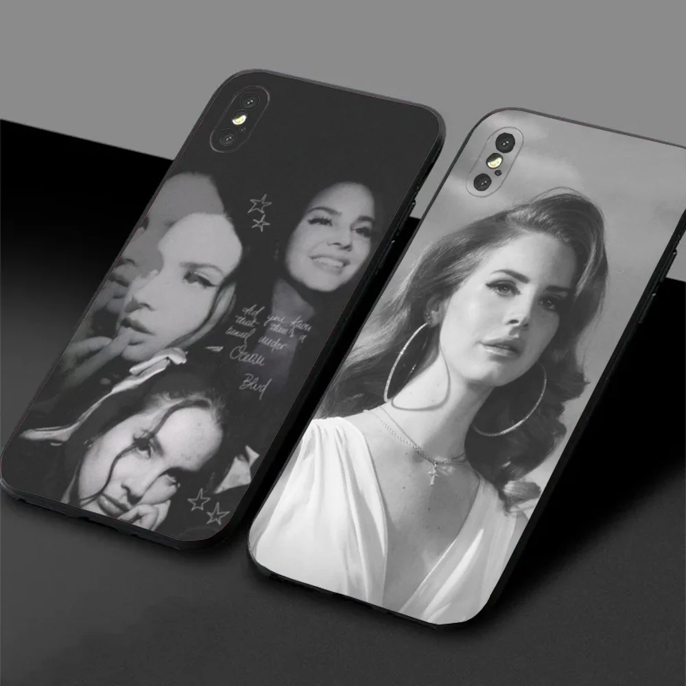 Singer L-Lana Del Rey Black Beauty Phone Case For Samsung S24,23,22,30,21,10,9,Ultra,Plus,Lite,FE,5G Black Soft Case