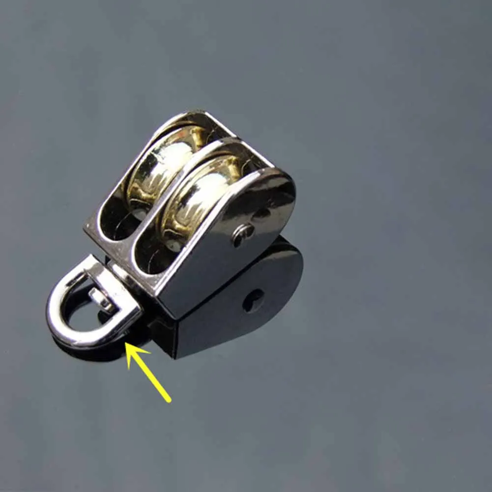 Sheaves Lifting Pulleys Double FIXED Pulley รุ่น 36 มม./52 มม./75 มม. สวยงามสะดวกยกโลหะสังกะสีโลหะผสม