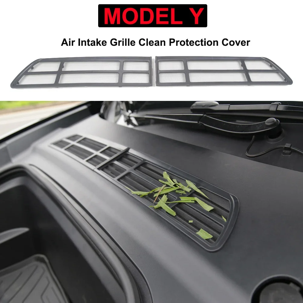

Air Inlet Protection Cover for Tesla Model 3 / Y 2023 Insect-proof Net Front Trunk Air-conditioning Cover Intake Grille Filter