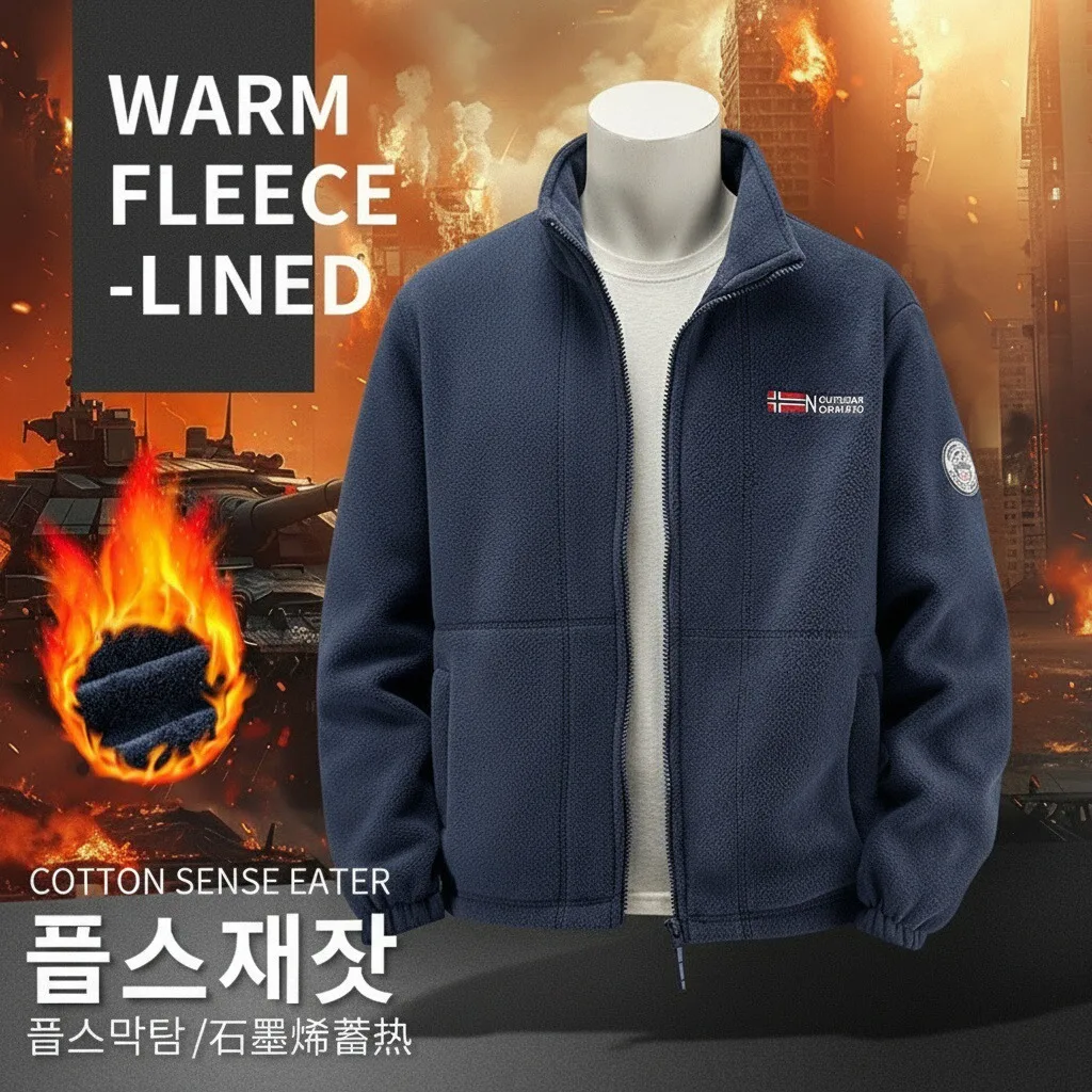 

COMXZ Mens Winter Warm Fleece Jacket Thickened Heated High Collar Windproof Outdoor Climbing Ski Coat Sweatshirt Overcoat