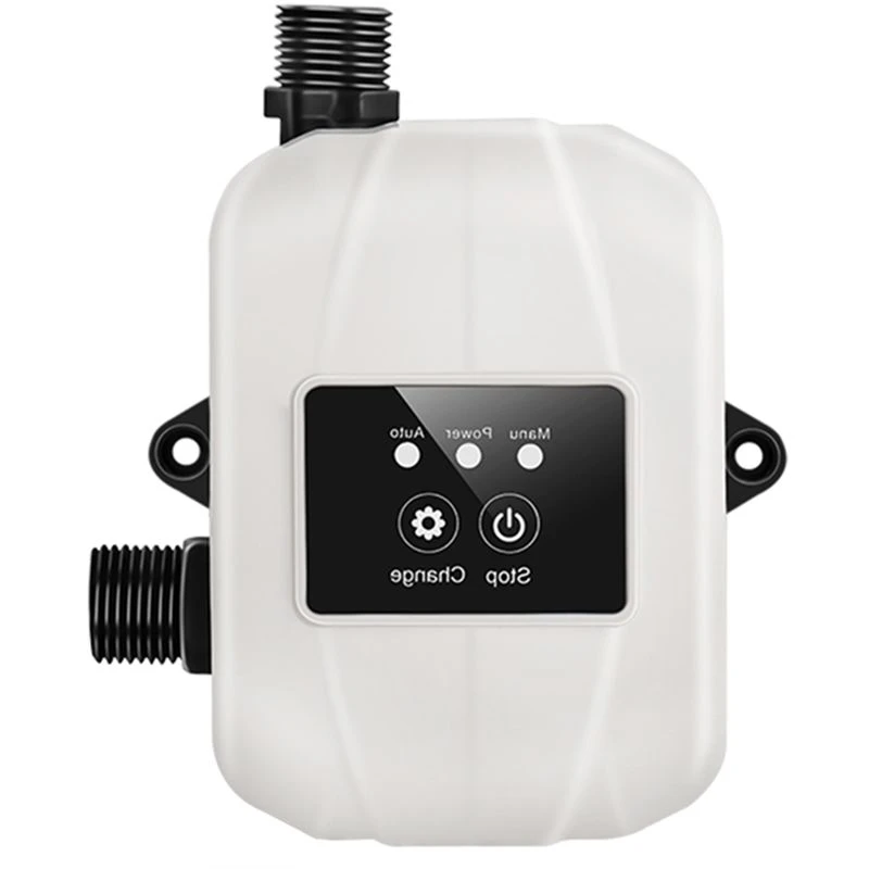F-F Water Pressure Booster Pump For Home 24V Automatic Shower Water Pressure Booster Water Recirculating Pump White EU PLUG