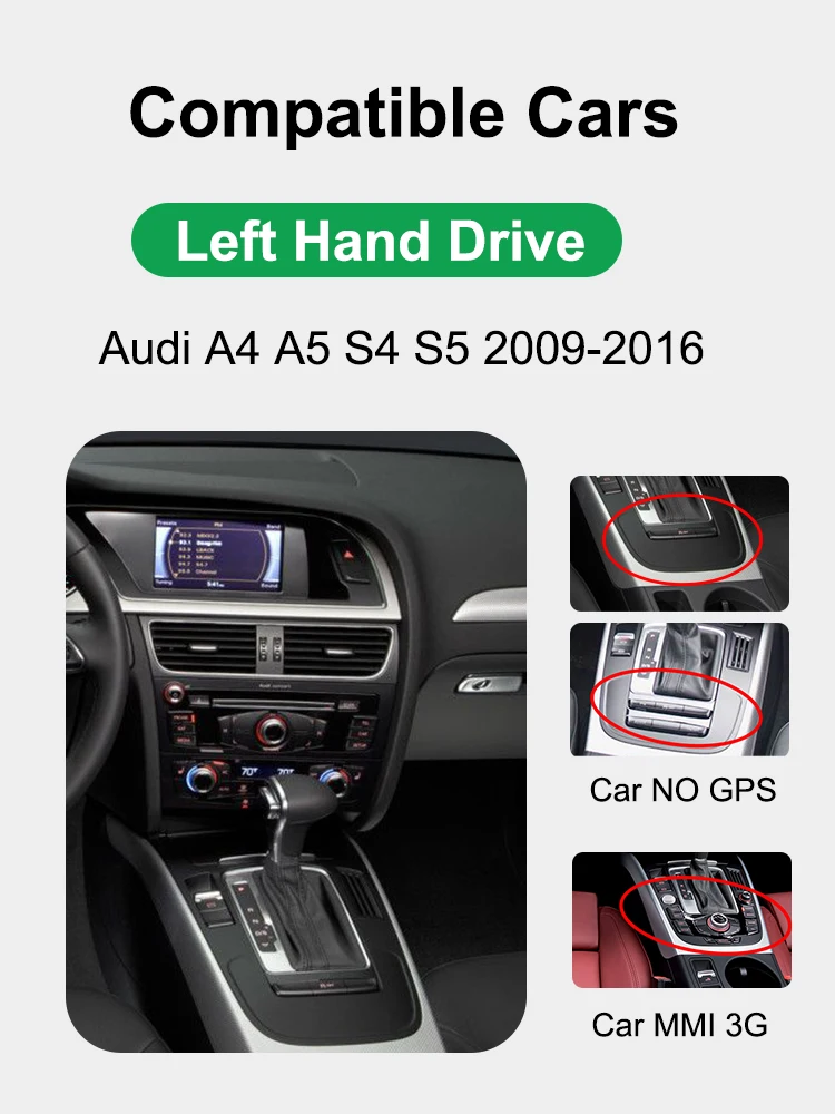 AUTOTOP Wifi 4G 10.25" Car Multimedia Player For Audi A4 B8 A5 S5 2009-2016 Wireless CarPlay Android Auto GPS Navigation BT 2Din