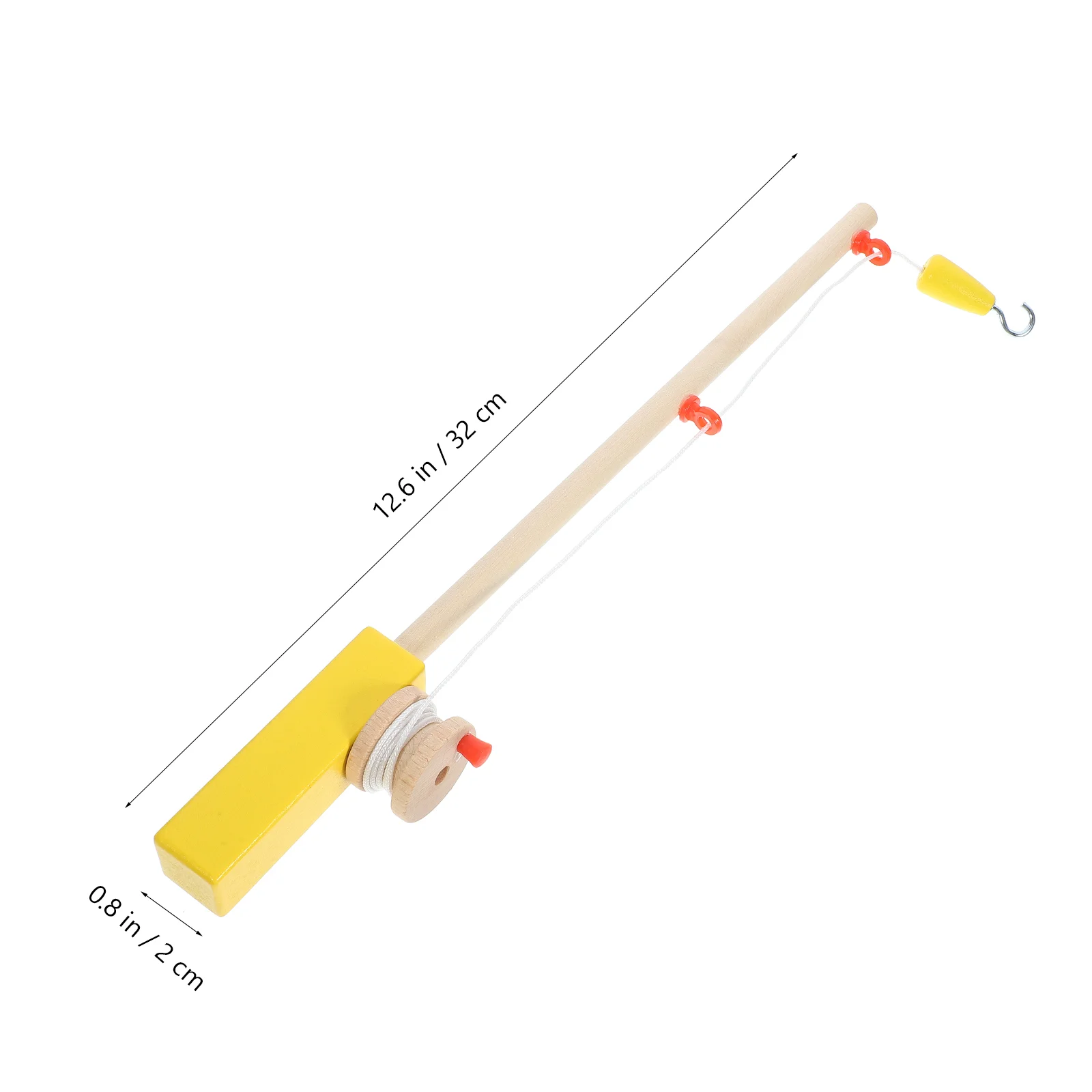 Angelrute Haken Pole Holz Kinder Spielzeug Spielzeug Solide Zauberstäbe Spiel für Kind Kleinkind Haken