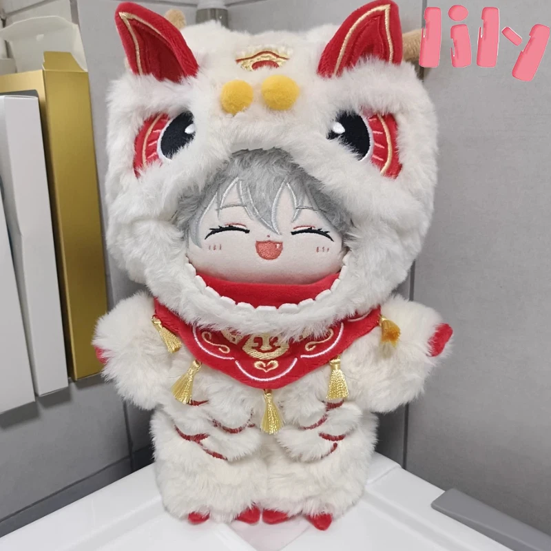 ألعاب من نسيج مخملي 20 سنتيمتر ملابس دمى القطن دمية ملابس السنة الجديدة الوحش بذلة هوديي أفخم دمية استبدال زي