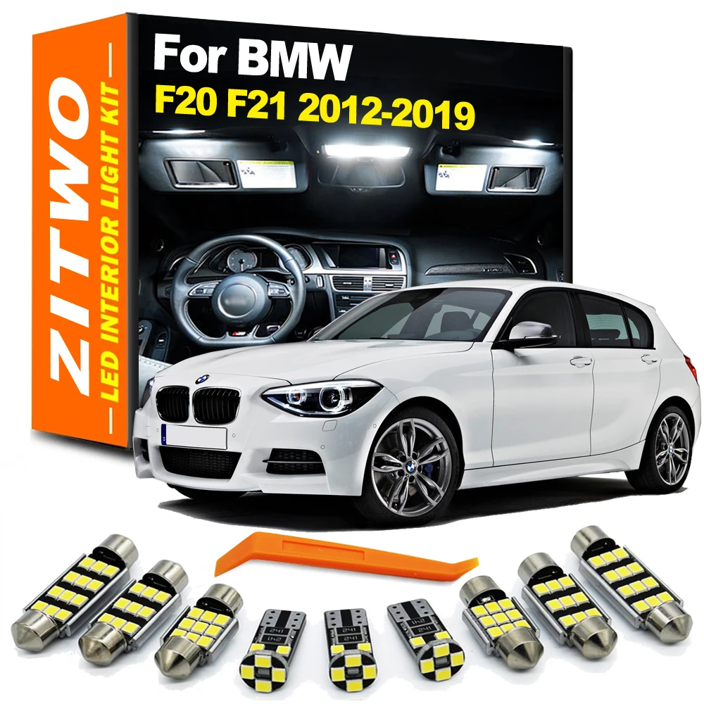 ZITWO 7Pcs Zestaw oświetlenia wewnętrznego kopuły LED do BMW serii 1 F20 F21 116 118 120 125 135 2012 2013 2014 2015 2016 2017 2018 2019
