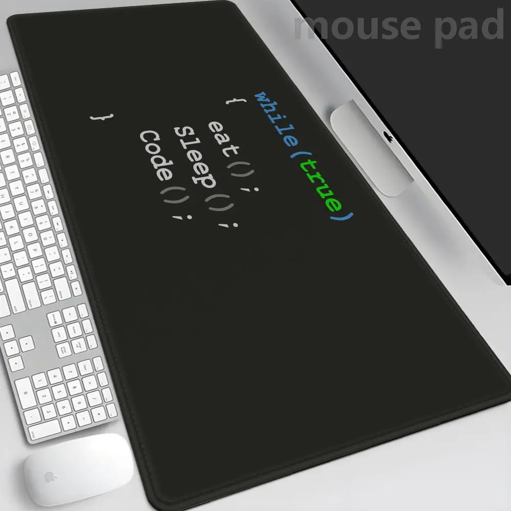 

Python Programmer Eat Code Sleep Mouse Pad Printing Computer Mens Anime Gaming Table Carpet Mat Gamer Play PC Keyboard Desk