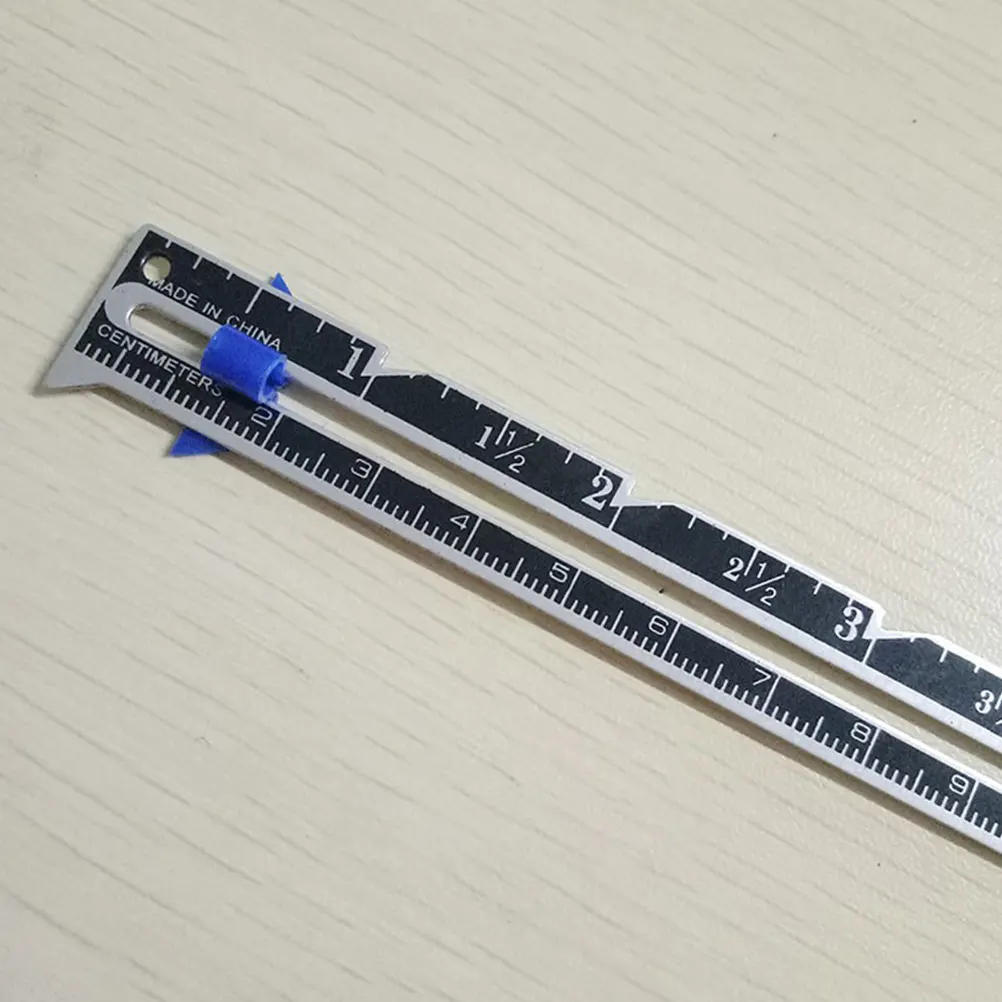 

3pcs Fixed Ruler For Button Positioning Measuring Tool Diy Sewing Ruler Notch Scale Millimeter Centimeter Aluminum Plastic