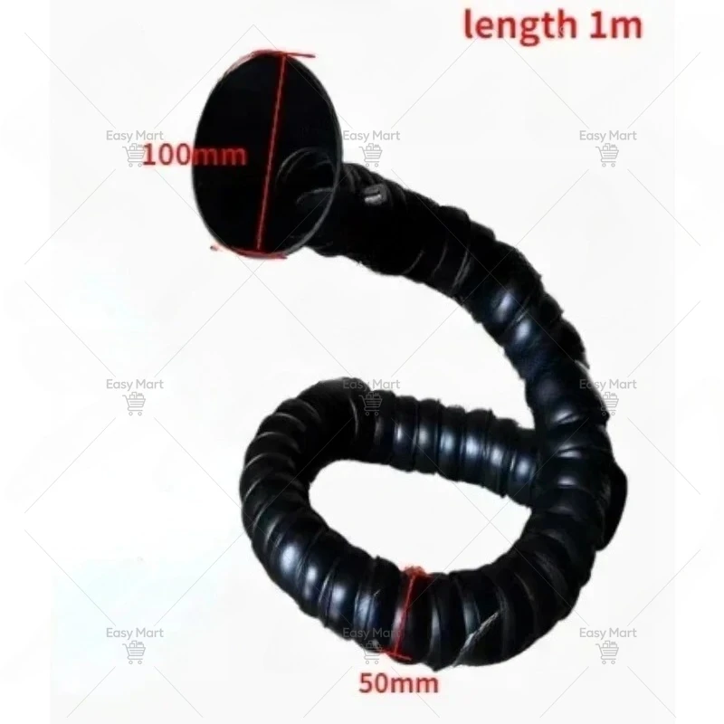 1M Flexible Smoke Exhaust Ventilator Pipe positioning bamboo tube suction air collector hood Industrial extraction system