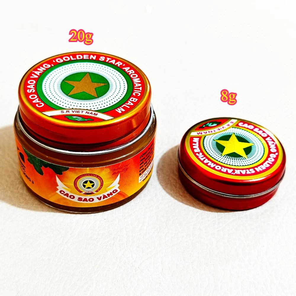 Big 8/20g Vietnam Golden Star Summer Cooling Oil Solid Balm Relax Essential Oil Anti Mosquito Fragrance Escape From Tarkov Game