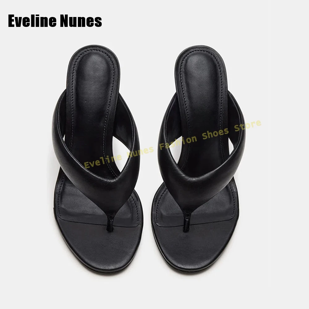 Transparent Band Clip Toe Slippers Round Toe Stiletto Side Air Solid Slingback Pvc Sexy Women Sandals Spicy Girl Party Shoe 2025