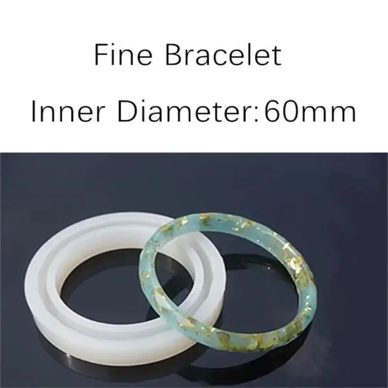 

Прозрачная силиконовая форма для изготовления украшений из УФ-смолы, эпоксидных браслетов и других изделий из смолы, инструменты для создания украшений.