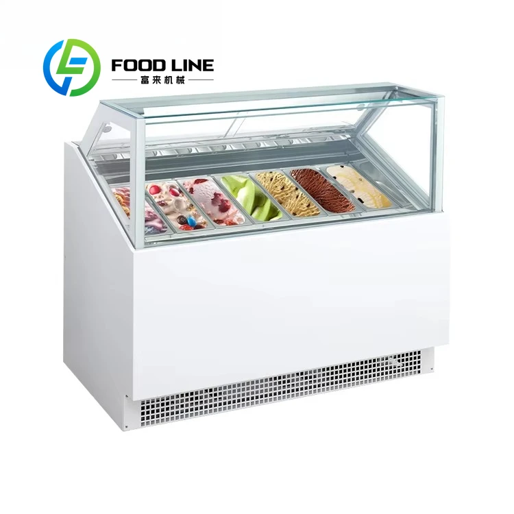 

Premium Quality White Commercial Refrigerator Restaurant Convenience 148L Ice Cream Display Showcase Freezer
