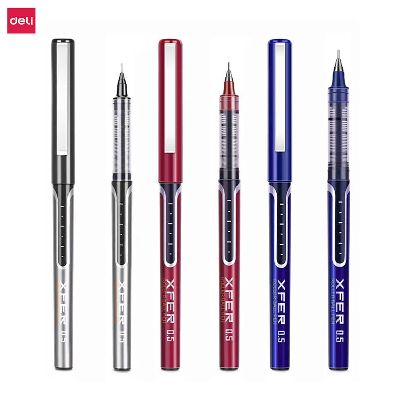 أقلام جل زرقاء من ديلي رولربال، قلم حبر سائل 0.5 مم، قلم تجفيف سريع للكتابة واليوميات وتدوين الملاحظات #1