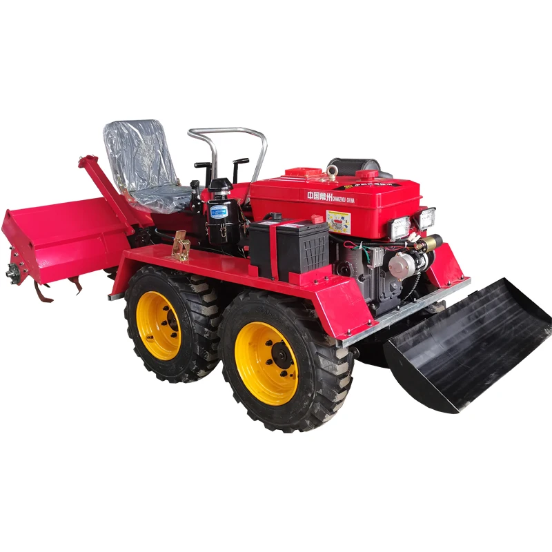 Hot Selling Micro Planter Four-Wheel Drive Rotary Cultivator Tractor 4 Wheel 35HP Mini Tiller