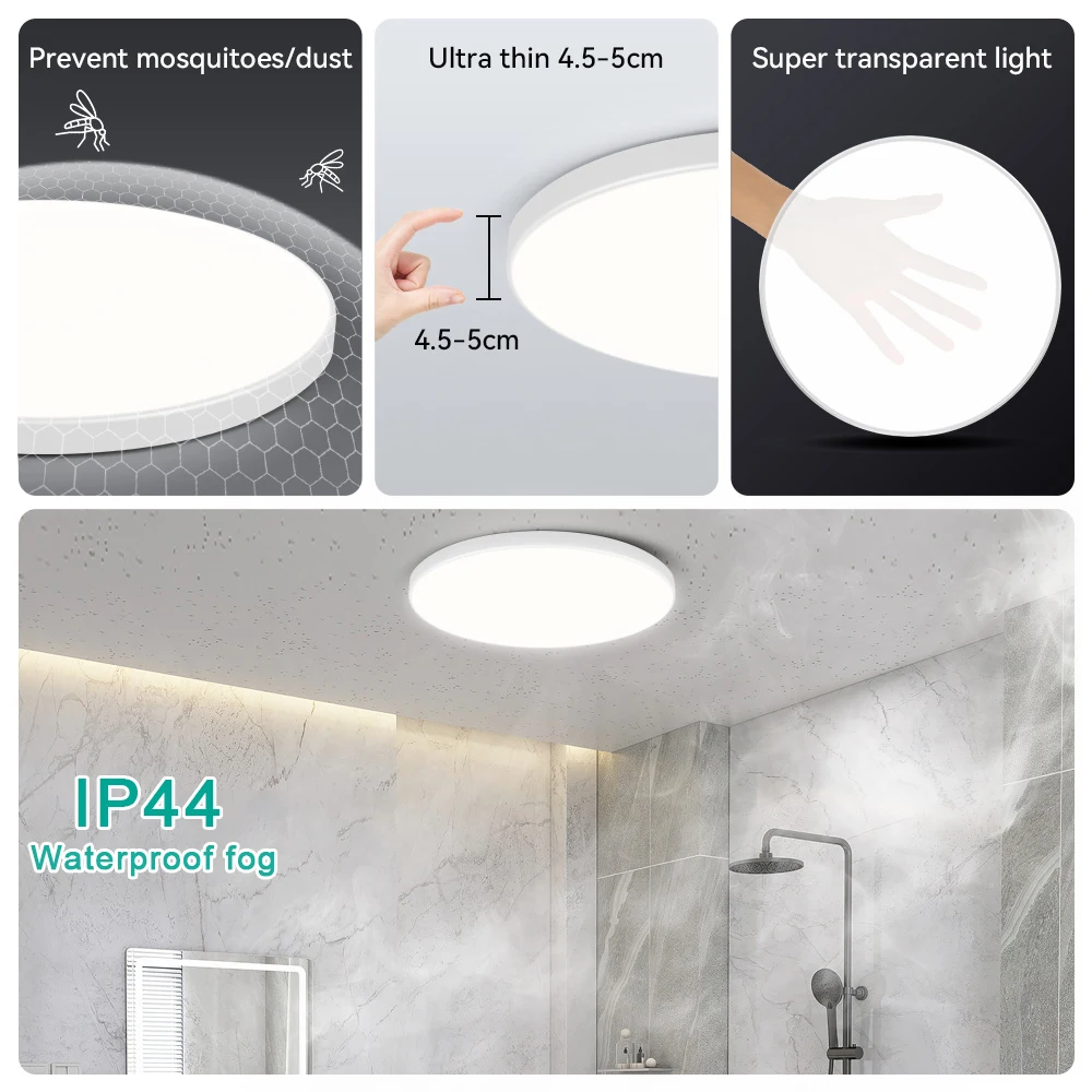 LED Radar Sensor Light Led Ceiling Lamp 220V  Motion Sensor Lighting for Room Hallways Aisle Induction Ceiling Lights Garage