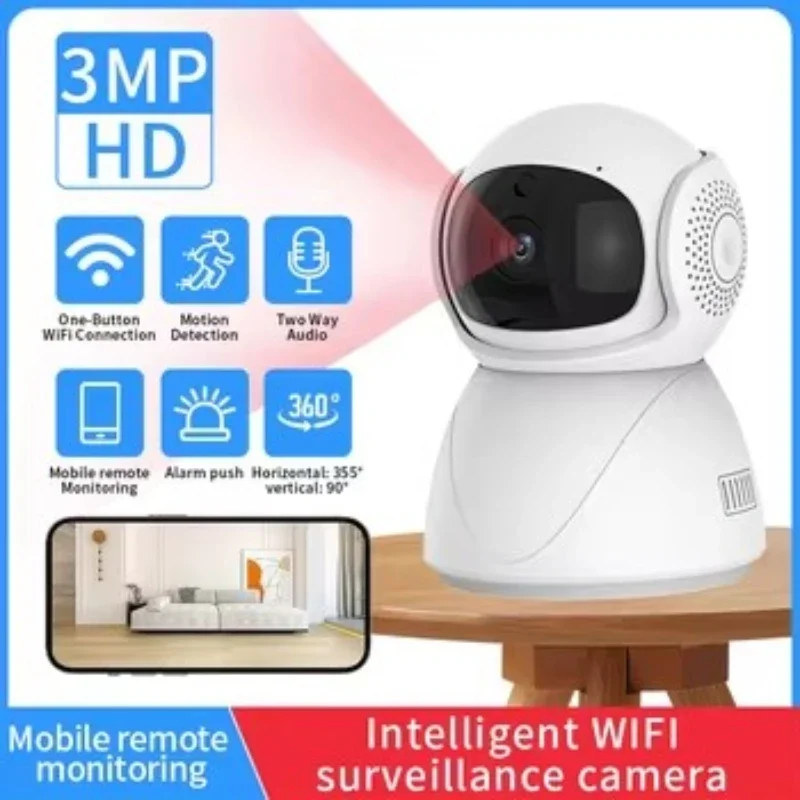 

New Wireless WIFI Camera Smart Auto Tracking Baby Monitor PTZ IP CCTV Security Protector Surveillance Camera with Google Alexa