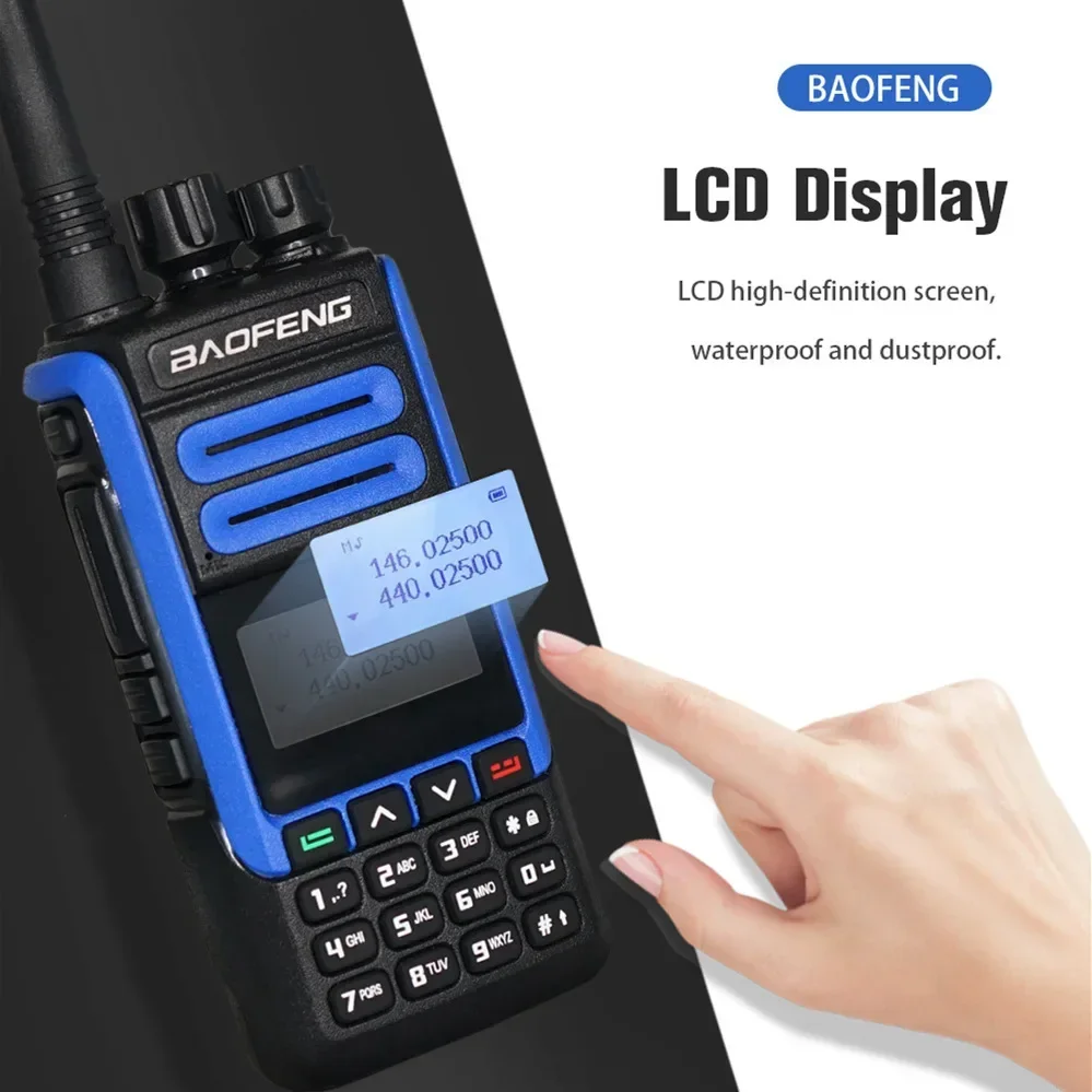 

Original BaoFeng BF-H7 Powerful Walkie Talkie 10W Dual Band UHF VHF Two Way Radio Portable FM Transceiver