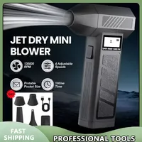 Wireless 990000RPM Hurricane Dust Blower High-Speed Adjustable Turbo Jet Fan Compressed Air Duster for Deep Cleaning