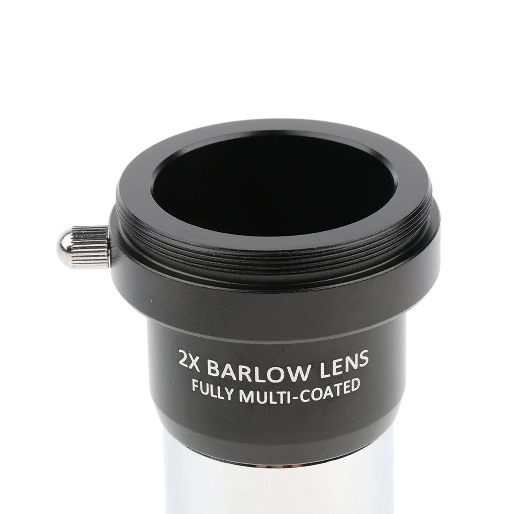 Precision 2x Barlow Lens Metal Telescope Eyepiece Extender for Enhanced Magnification Astronomy