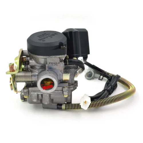 

New 18mm CVK PD18J Carbohydrate Carburetor GY6 50cc 4 Stroke Petrol Scooter 139QMB 139QMA Kaixin Engine Carburetor