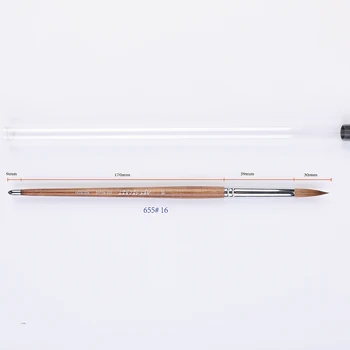 Sélection de pinceaux d'artiste ArtSecret pour aquarelle # Pinceaux d'art miniatures professionnels 655R, fournitures de peinture à l'huile pour dessin Gouache