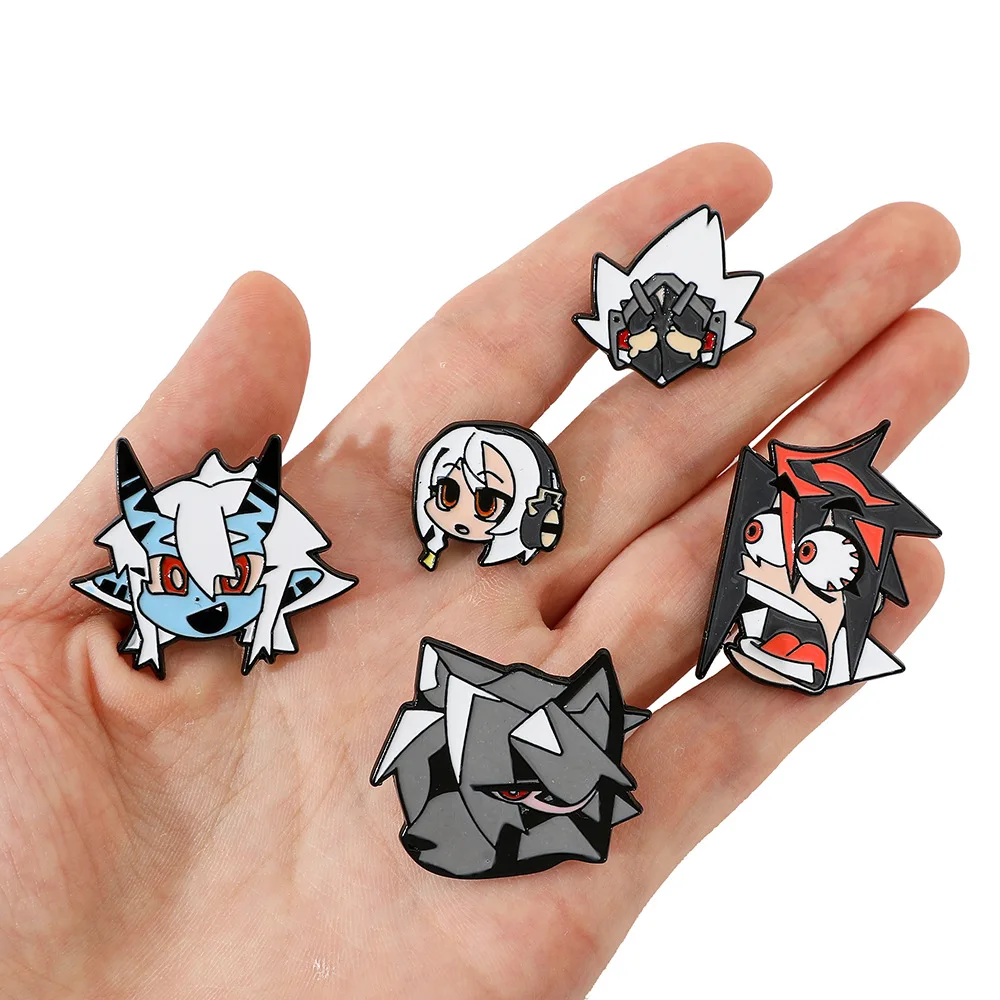 Character Brooch Cute Cartoon Q Version Metal Badge Small Gift Wholesale Cap Pin Hat Pins for Clothes Backpack Accessories Lapel