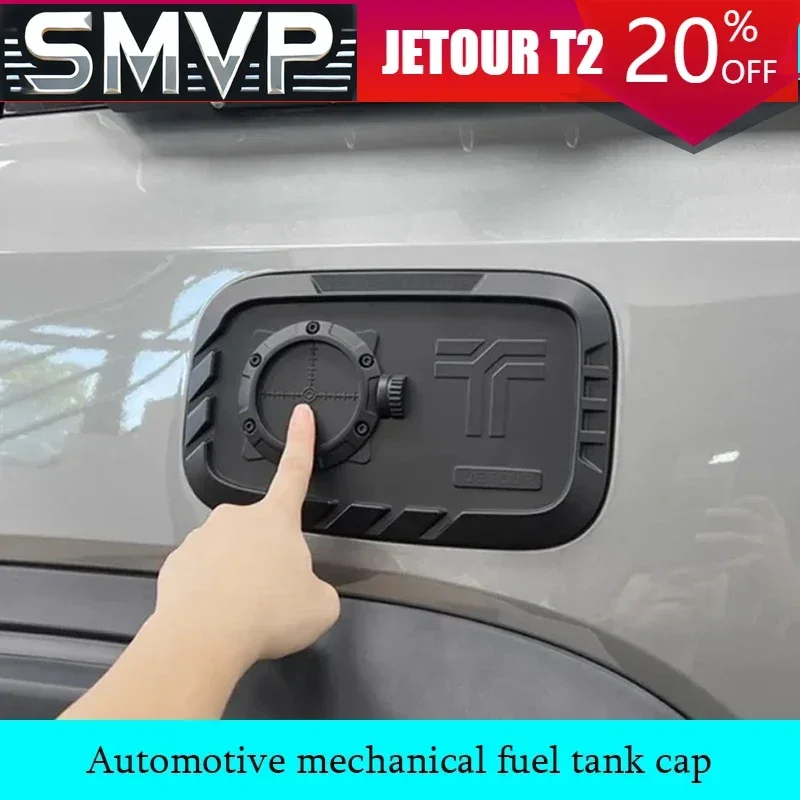 

For JETOUR Traveler T2 2023-2025 Automotive Mechanical Fuel Tank Cover Decorative Stickers Auto Exterior Decoration Parts