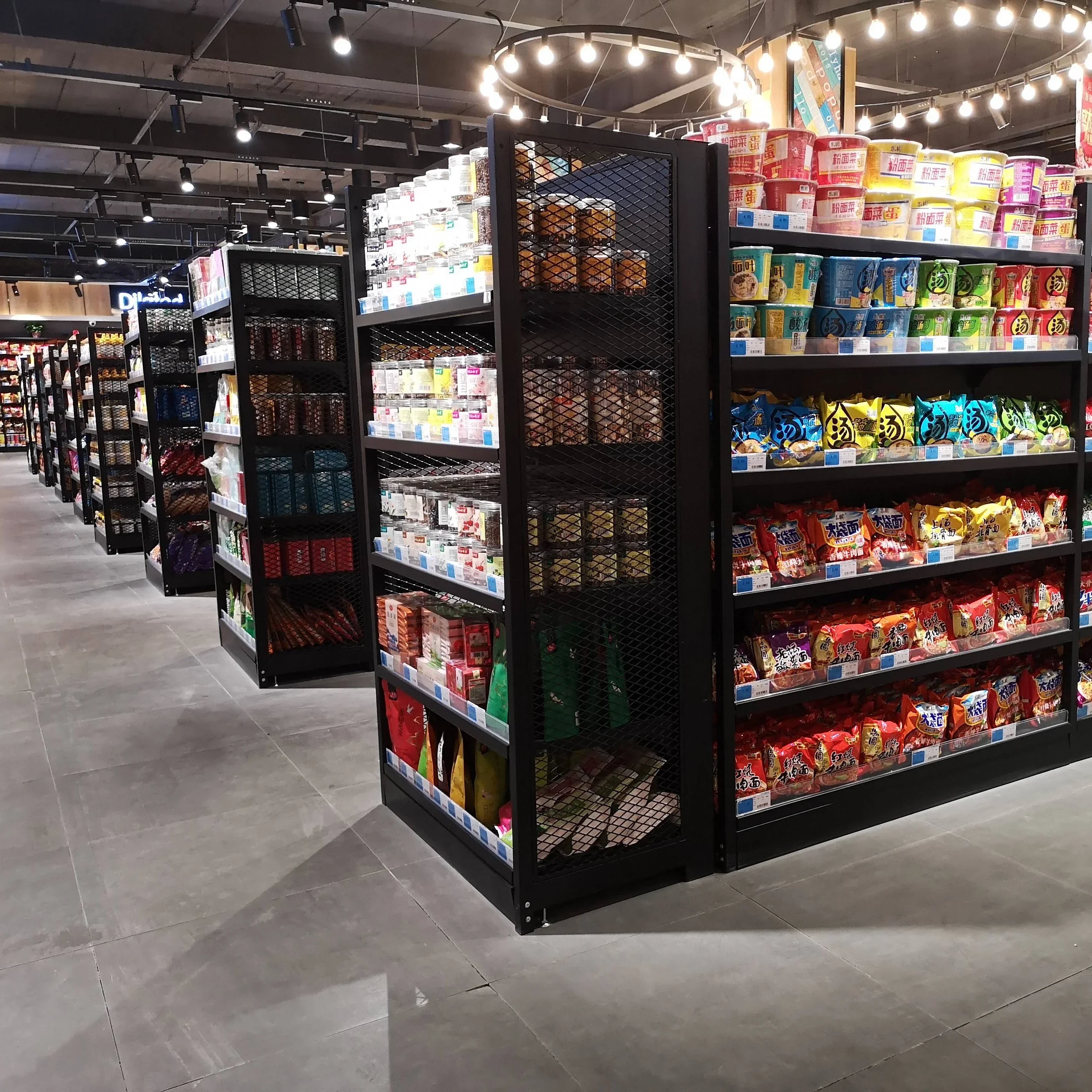 Gondola Shelving High Load Capacity Shop Racking Wall Sided Supermarket Shelf
