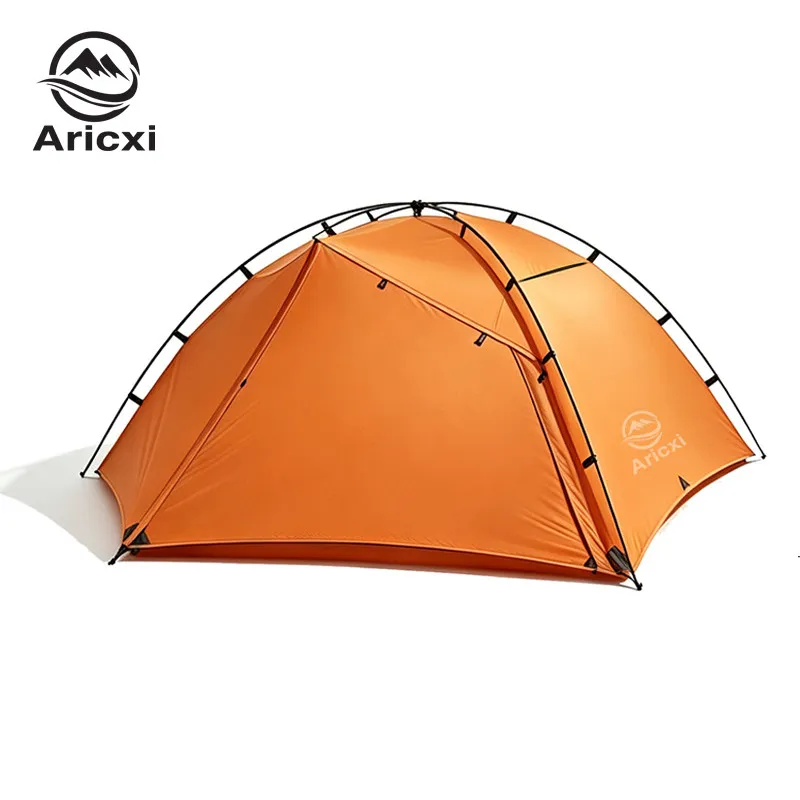 Carpa Ultraligera para 2 Personas Aricxi, Carpa de Trekking de Doble Capa 15D con Estructura Exoskeleton para Senderismo y Camping al Aire Libre