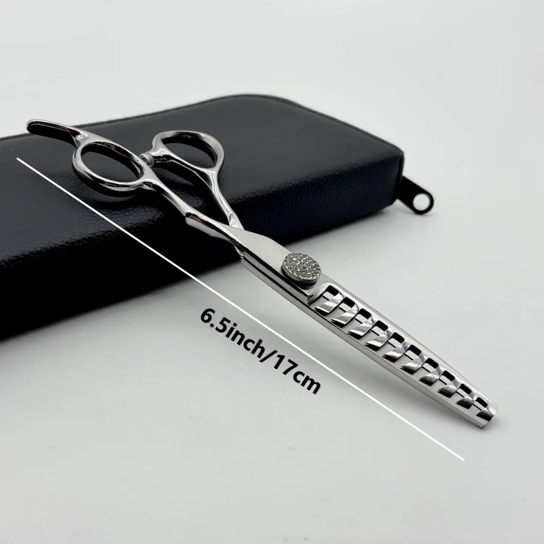 Wingsbro Neue Friseurschere, 6,5 Zoll Hochwertige Edelstahl-Haarschneideschere, Friseursalon-Werkzeug – Detail 5