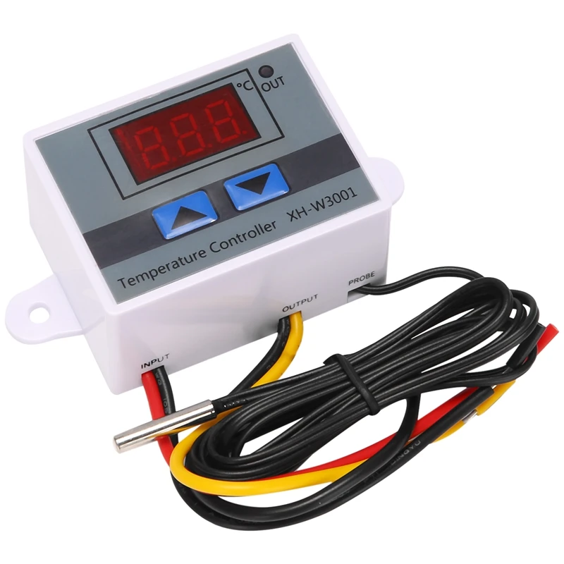 Smart-220V Digital LED Temperature Controller 10A Thermostat Control With Switch Digital Display Incubation Controller