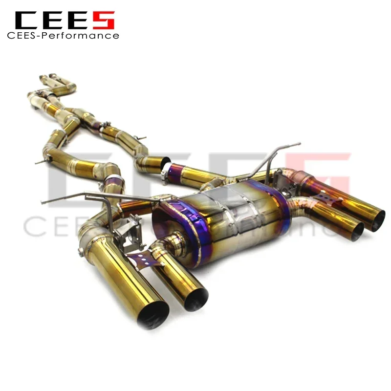 CEES Titanium Catback Exhaust for BMW M3 M4 M2C F80 F82 M2 Competition 3.0T 2015-2019 Valvetronic Exhaust Mufflers System