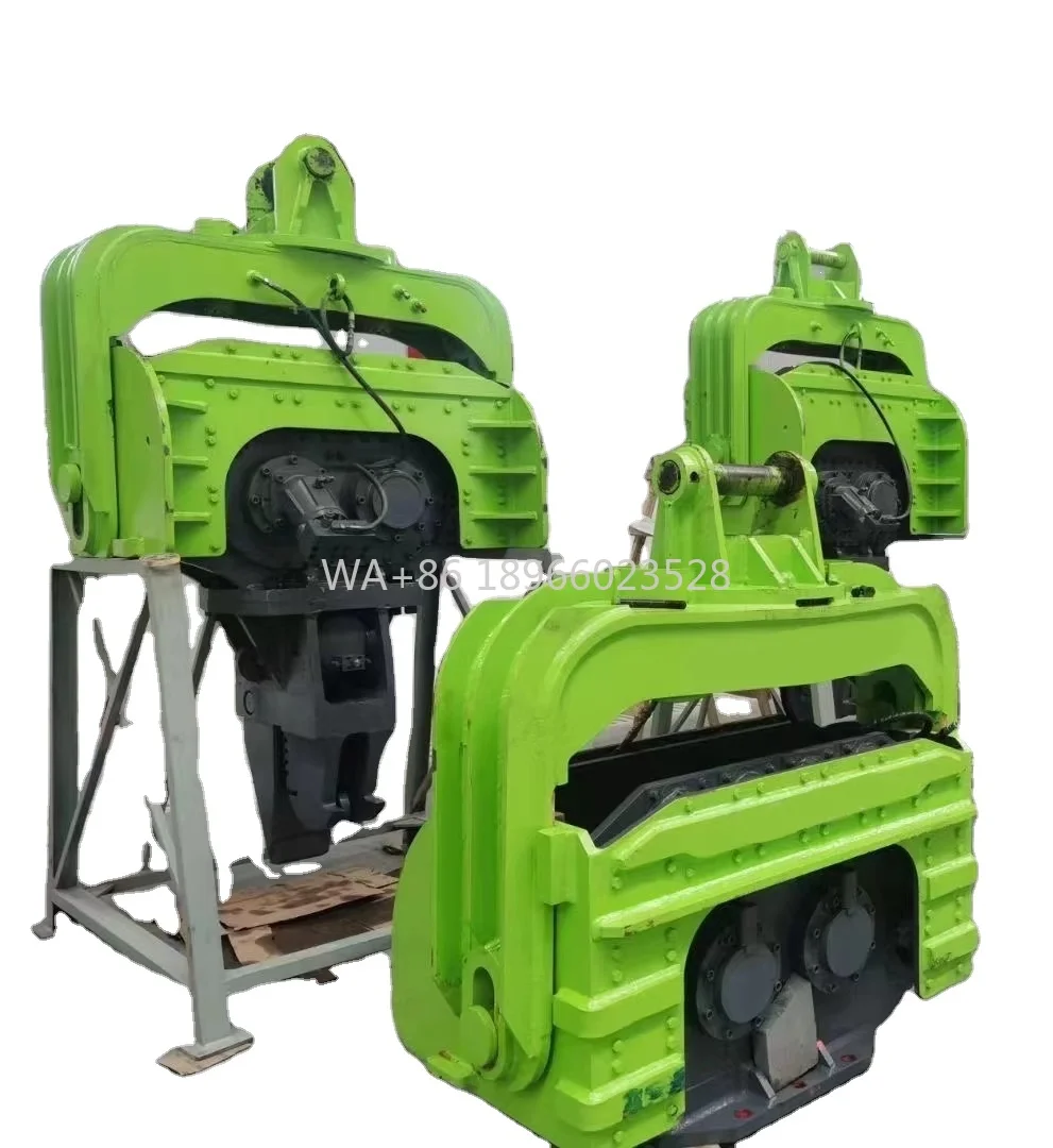 مطرقة فيبرو مثبتة على الحفارة 20-50 طن V450 مطرقة كومة هيدروليكية لقيادة كومة الورق 6-20 متر