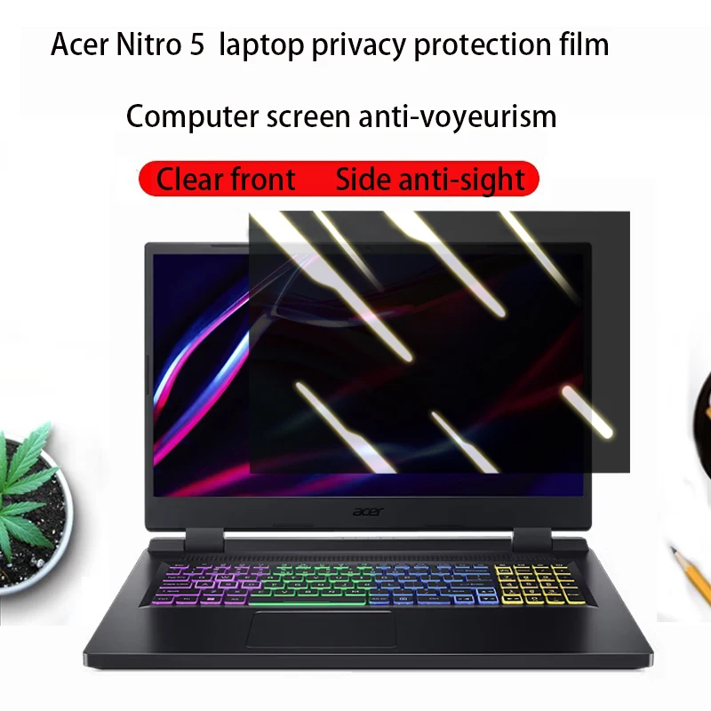 

For Acer Nitro5 AN517-55/AN515-58 Laptop Privacy Protection Film Nitro17 AN17-42Computer Screen Anti-Voyeur Film AN17-72/AN17-51