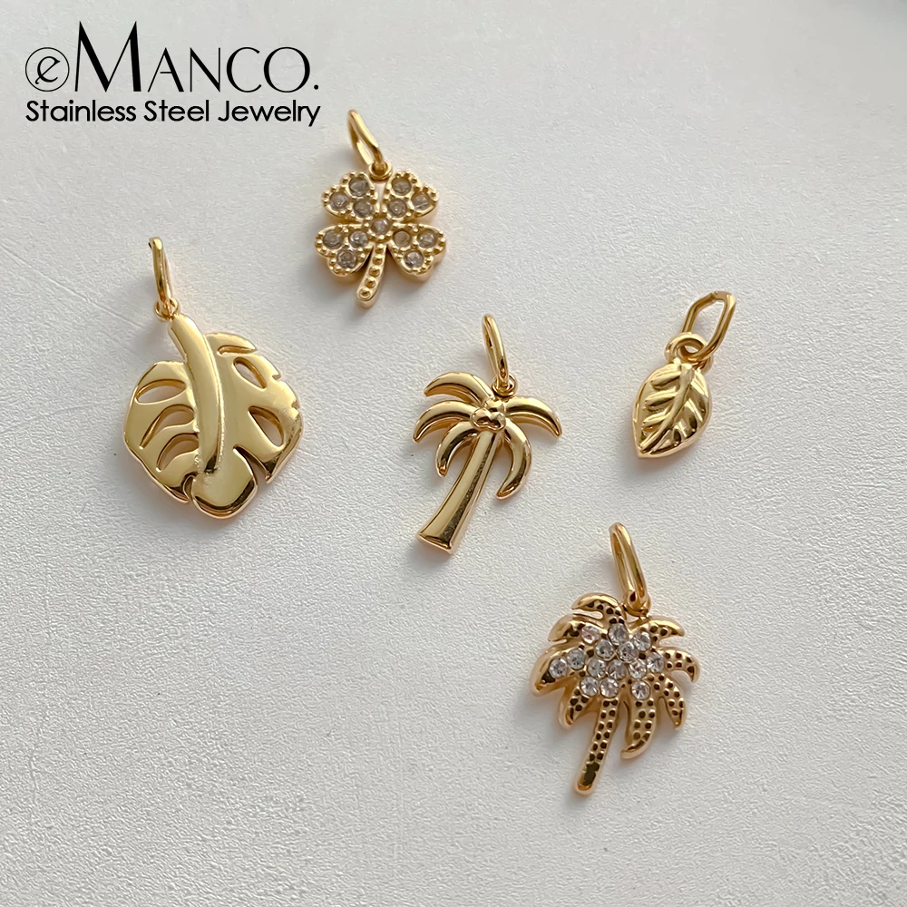 Подвеска-emanco-из-нержавеющей-стали-подвески-с-мотивами-растений-тропический-лист-пальма-клевер-браслеты-«сделай-сам»-ожерелья-изготовление-ювелирных-изделий