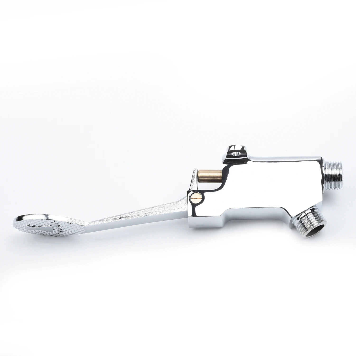 

1/2 ''ножная педаль, кран управления, 1 шт., смеситель для раковины, холодная вода, напольные больницы, улучшение сантехники, серебряные здания