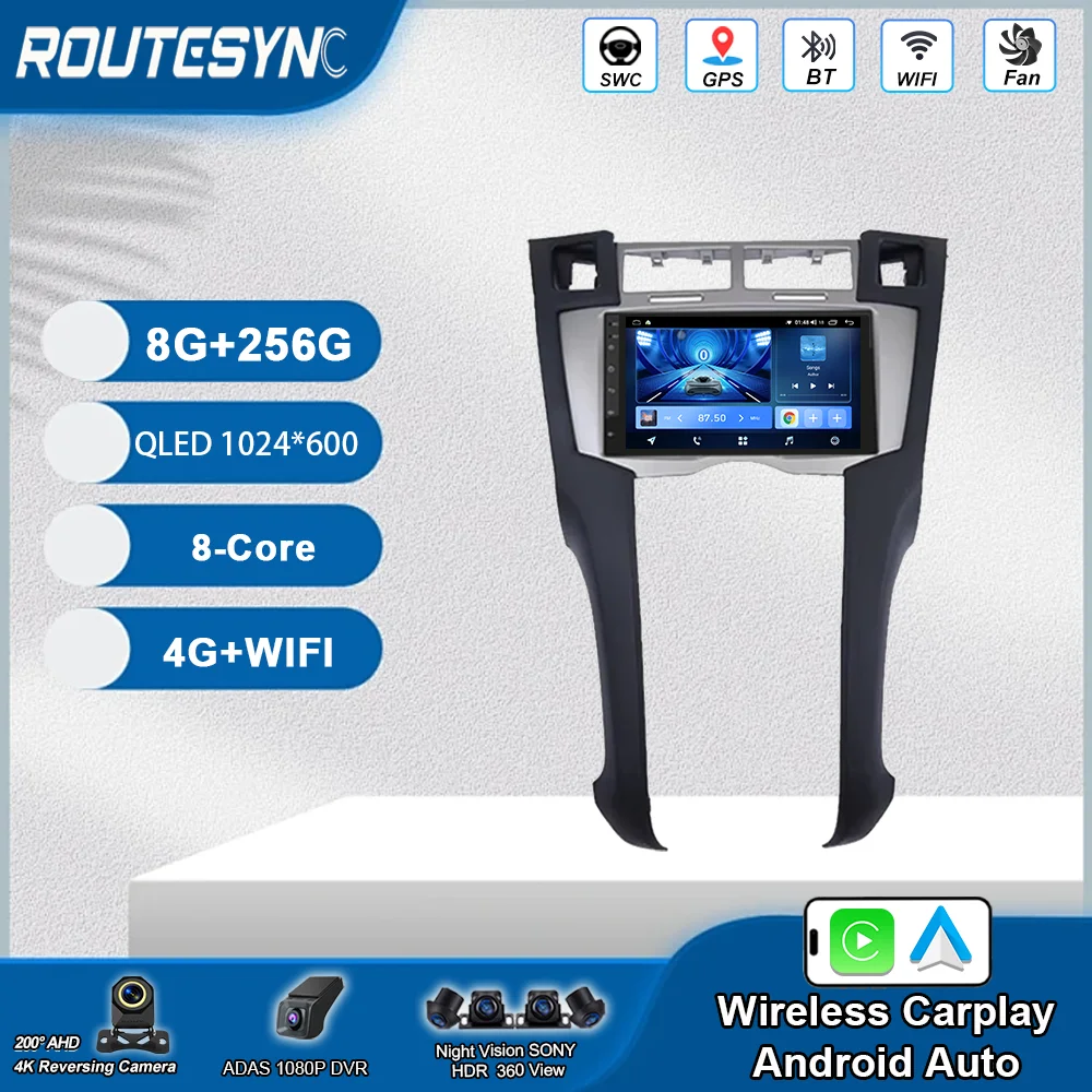 

7 Inch Android For Toyota Yaris 2005 -2011 Car Multimedia Video Player High-Performance CPU Wireless Carplay NO 2Din DVD WIFI 4G