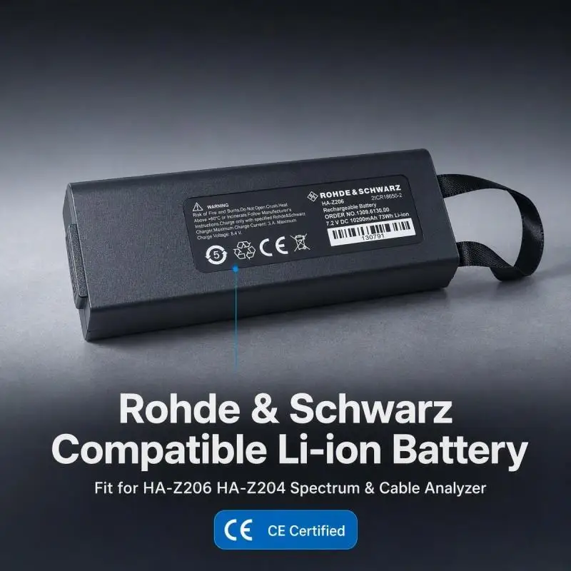 New Li-ion Battery HA-Z206 HA-Z204 1309.6130.00 Replacement Power Pack Compatible with Rohde & Schwarz Spectrum & Cable Analyzer