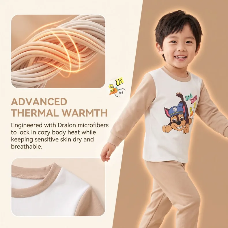 2026 Herbst Winter Mädchen und Jungen Verdickte Warme Langarm-Hauskleidungssets Kinder Weiche Bequeme Schlafanzüge Kinder-Pyjama-Set Neu – Detail 20