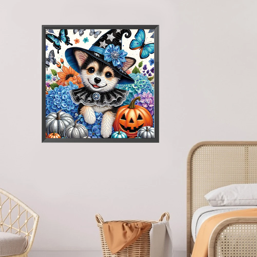 

5D DIY Частичная дрель специальной формы Алмазная картина Хэллоуин Кошки Собаки Искусство