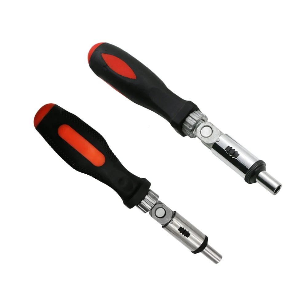 

2pcs 1/4" 6.35Mm Anti Hex Screwdriver Handle Bit Holding Rotatable 0-180° Adjustable For Electric Hand Drill Manual