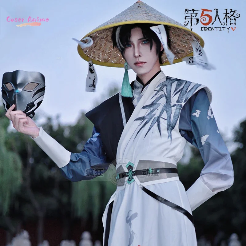 【Coser】잭 코스프레 의상 게임 정체성 Ⅴ 유니폼 할로윈 파티 여성용 남성용 카니발 소품